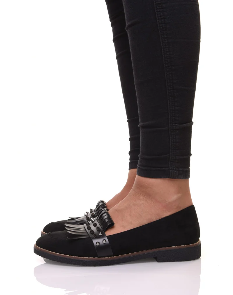 Mocassins cloutés noirs