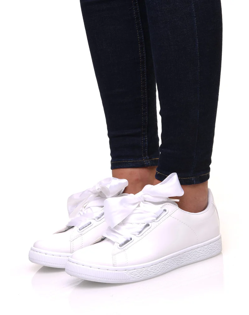 Baskets vernis blanches