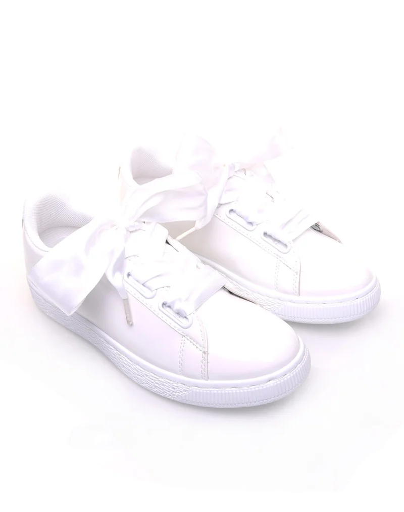 Baskets vernis blanches