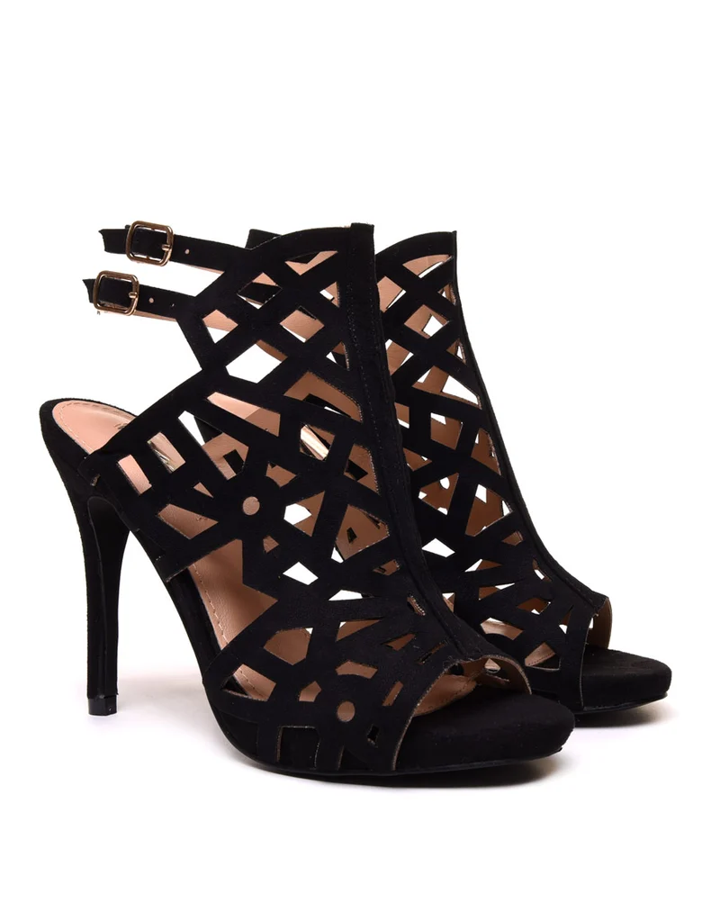 Sandales noires à talons