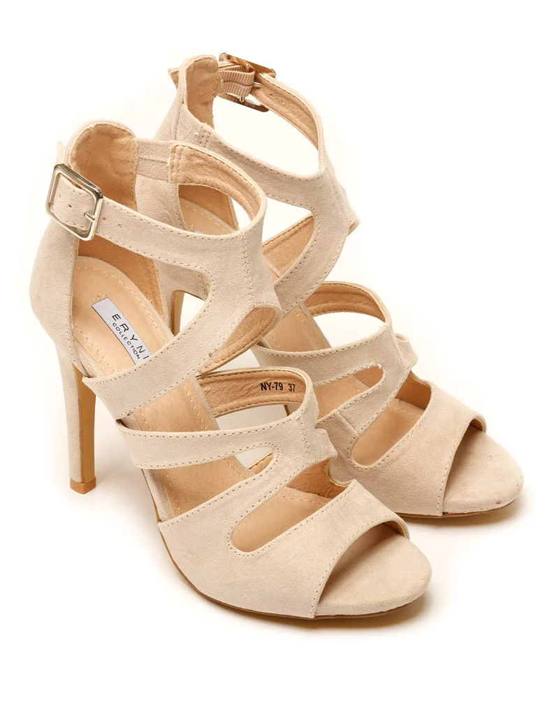 Escarpin beige ouvert