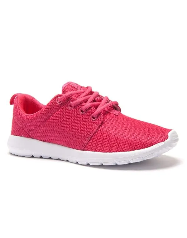 Basket Fushia avec semelle blanche