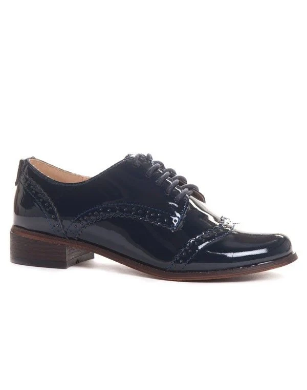 Richelieu vernie bleue ideal