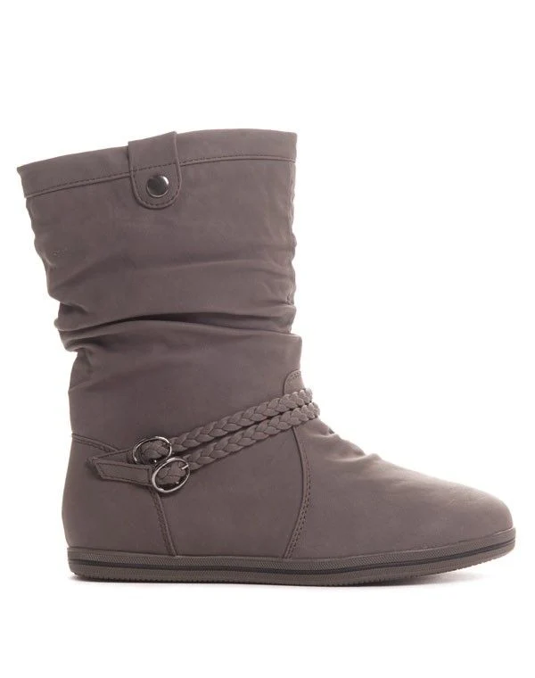 Botte marron avec tresses
