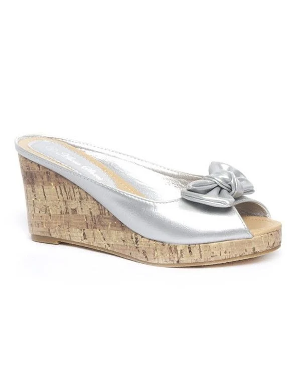 Chaussures femme Alicia: Sandales argent