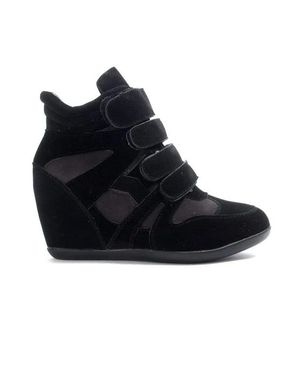 Chaussure femme Findlay: Basket compensé noire