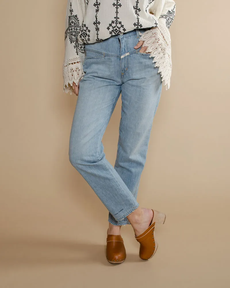 Jean pedal pusher closed women