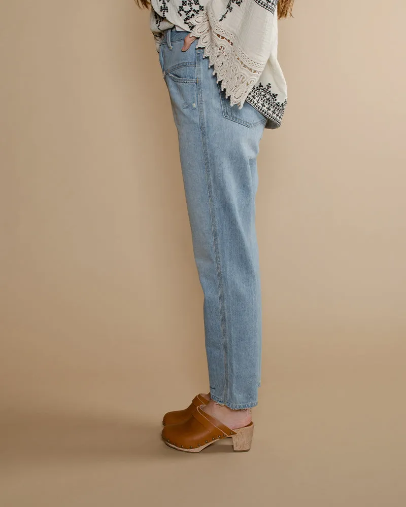 Jean pedal pusher closed women