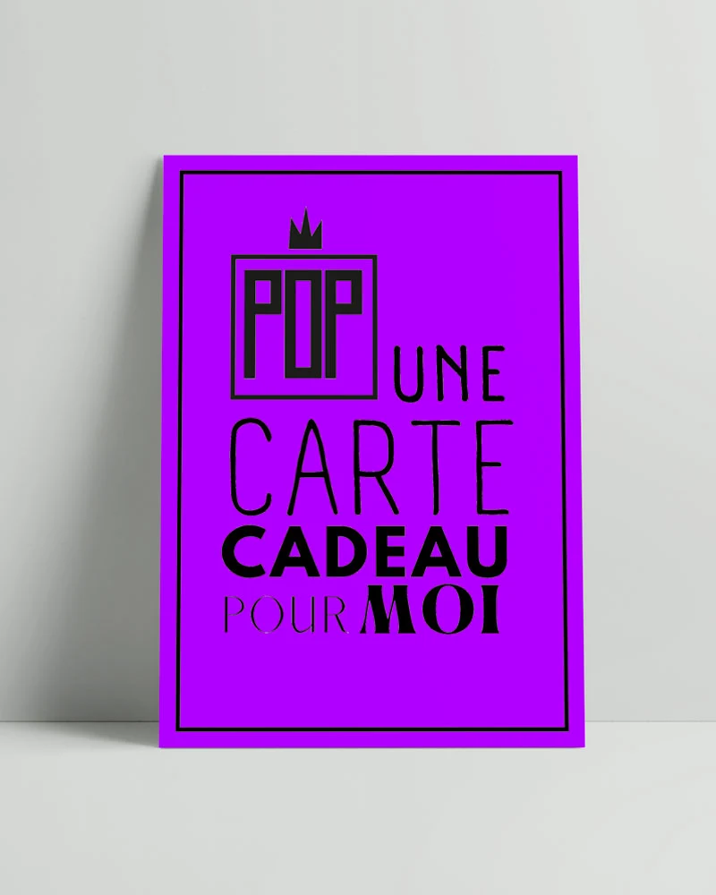 Bon cadeau Pop