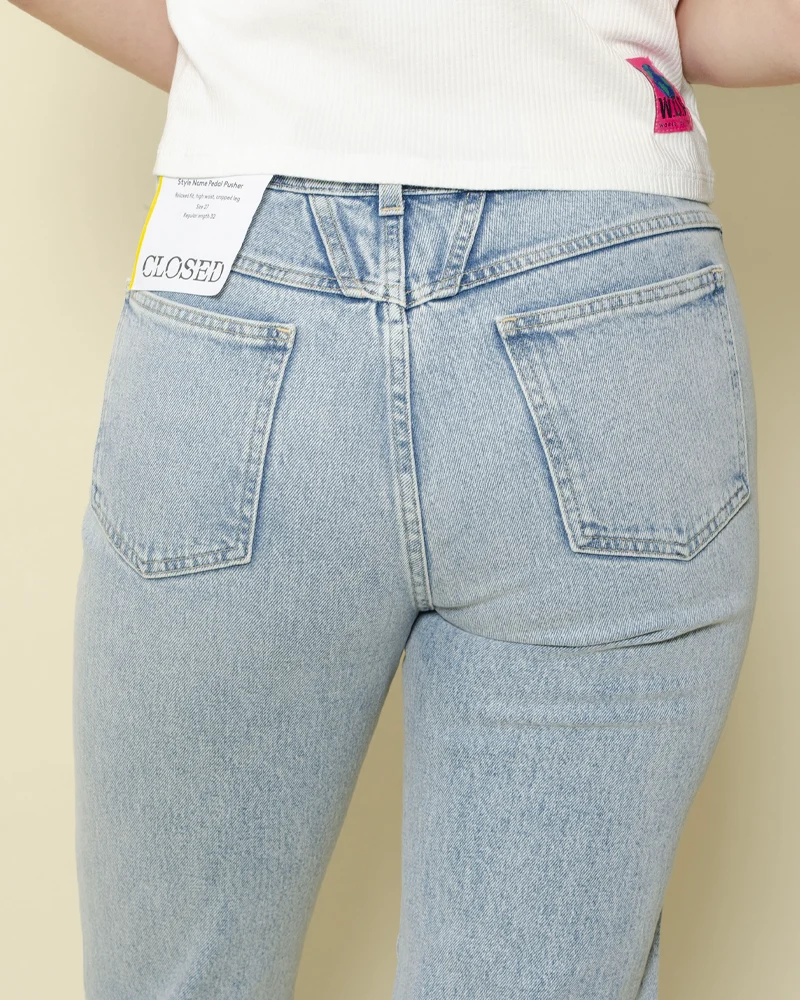 Jean pedal pusher closed women