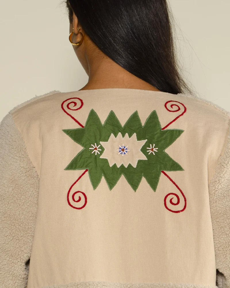 Blouson bouclette v de vinster