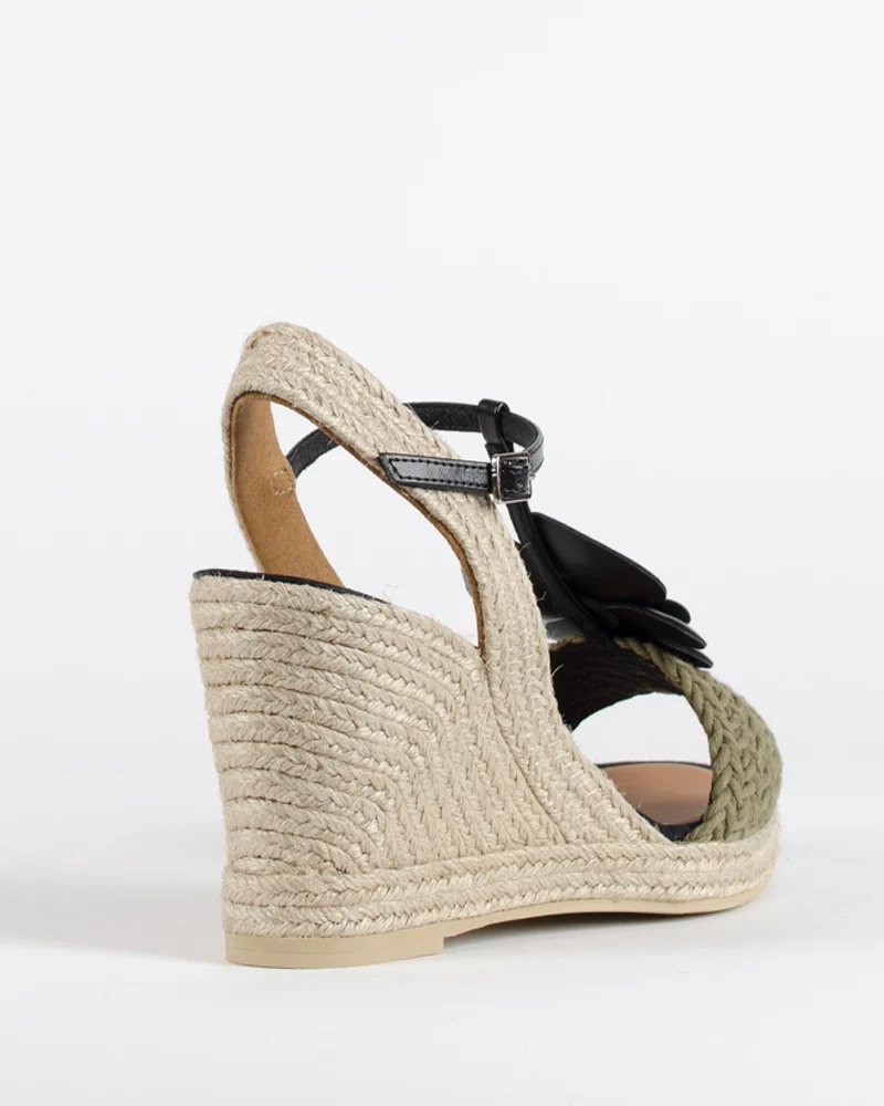 Sandale compensee fleur casteller