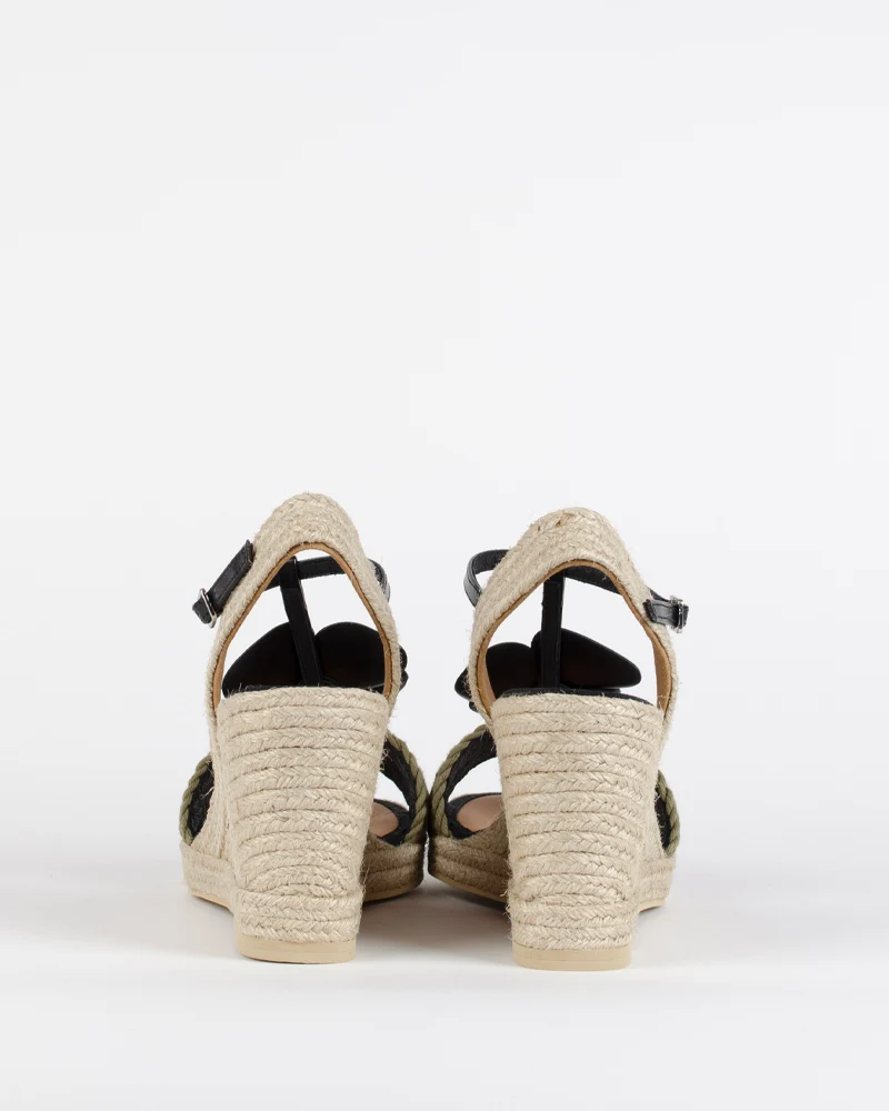 Sandale compensee fleur casteller