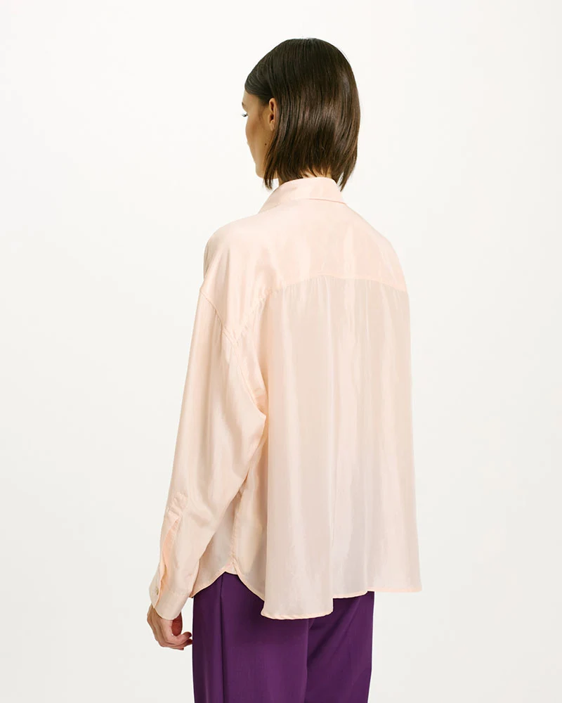 Chemise soie 2 poches momoni