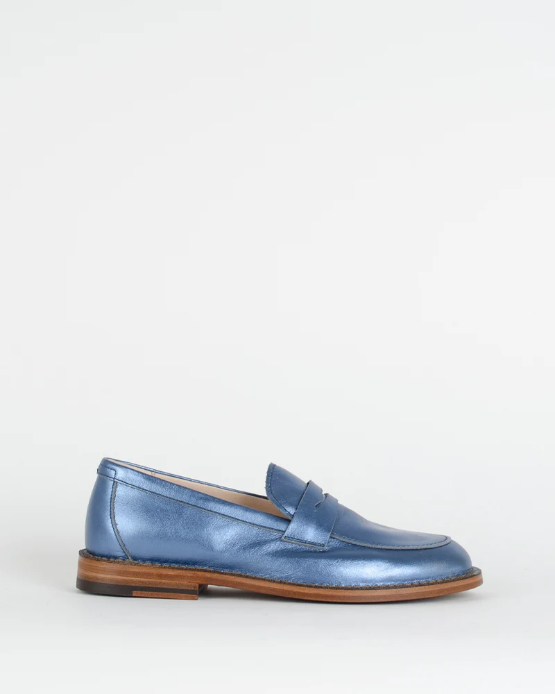 Mocassin cuir lame pantanetti women