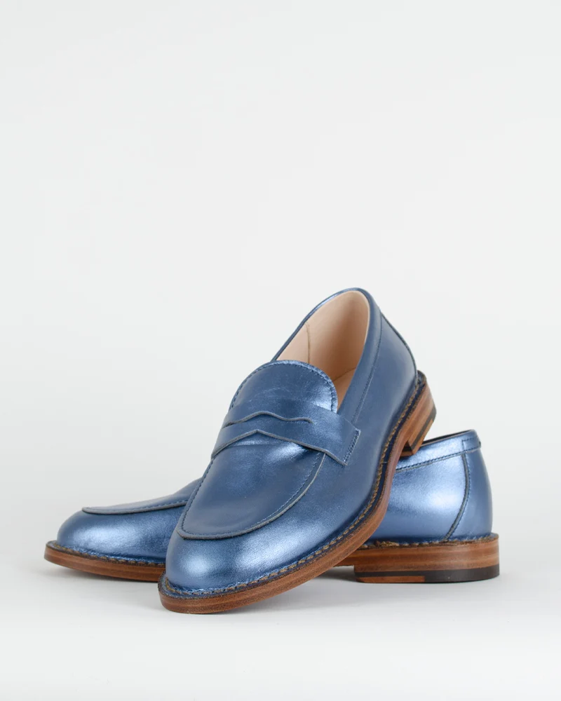 Mocassin cuir lame pantanetti women