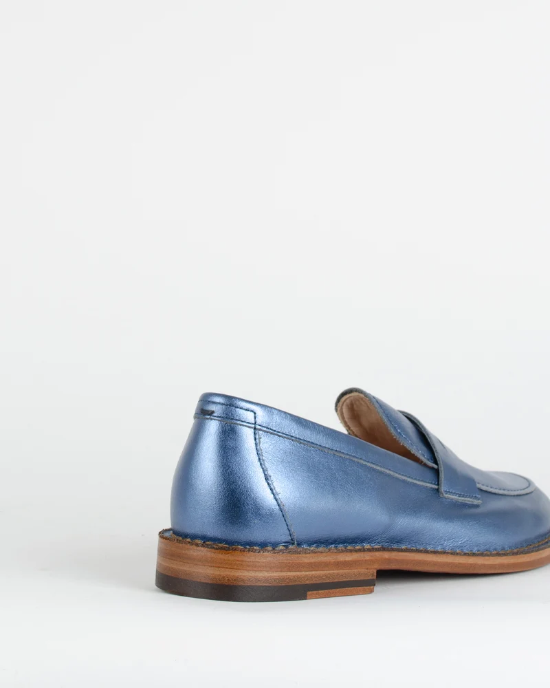 Mocassin cuir lame pantanetti women