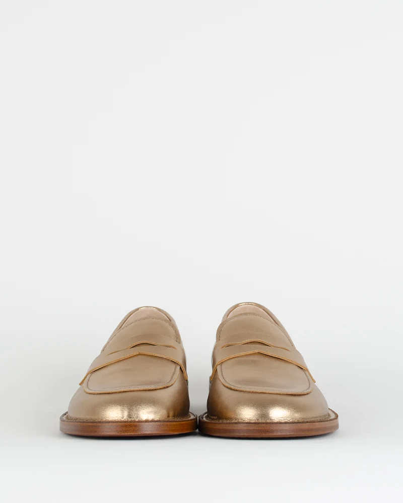 Mocassin cuir lame pantanetti women
